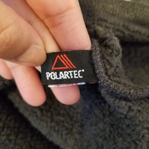 MEC Polartec Fleece Grey Women Half Zip Sweater Knit Pullover with Collar Medium - Picture 7 of 9